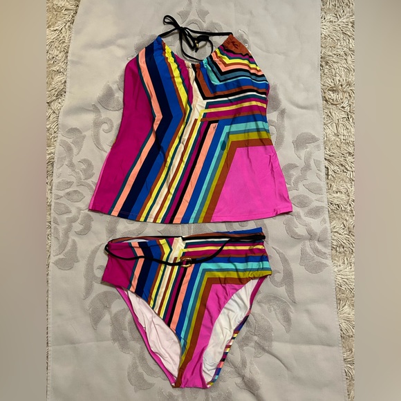 Trina Turk. Size 12. Rainbow of colors in suite - Picture 2 of 4